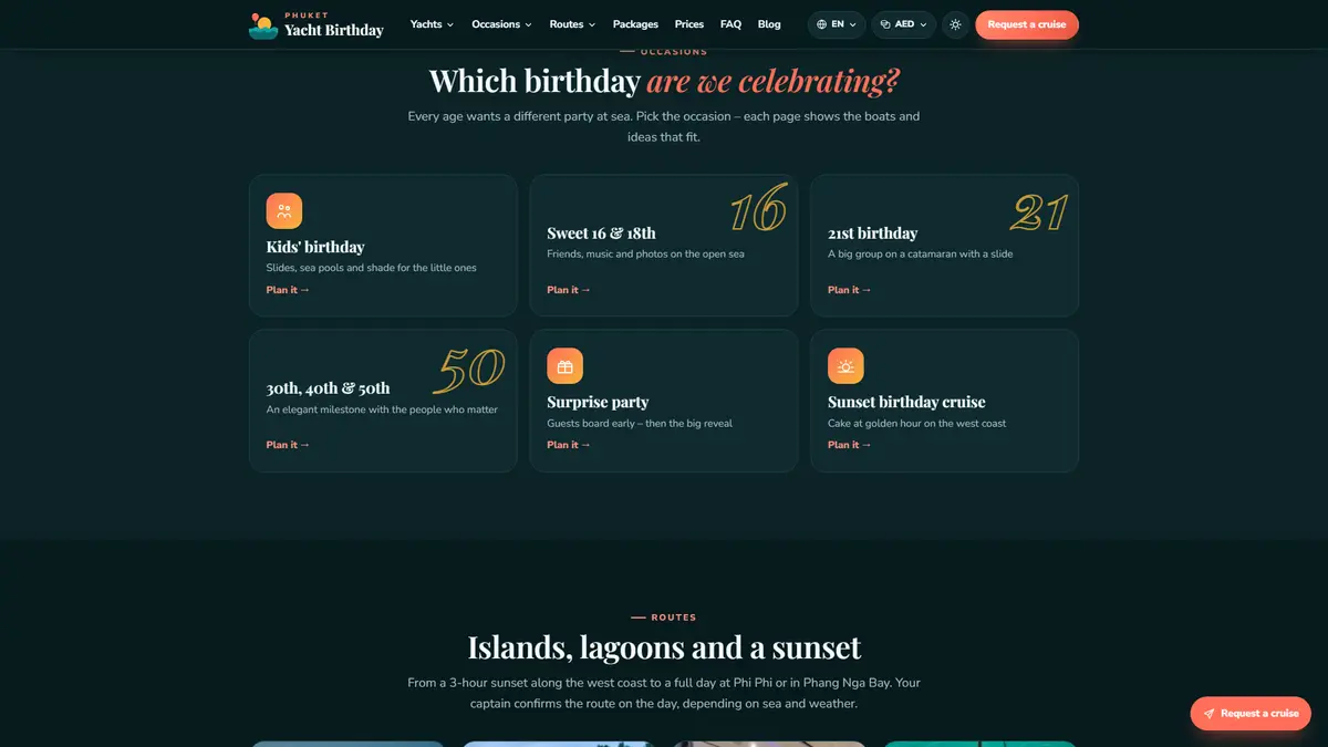 Phuket Yacht Birthday: موقع رحلات أعياد الميلاد على اليخوت في بوكيت — gallery image 2