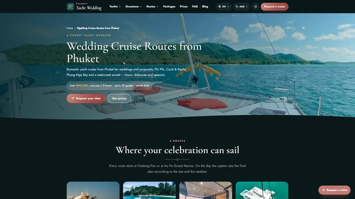 Phuket Yacht Wedding: Proposal & Wedding Cruise Website in Thailand — gallery image 5