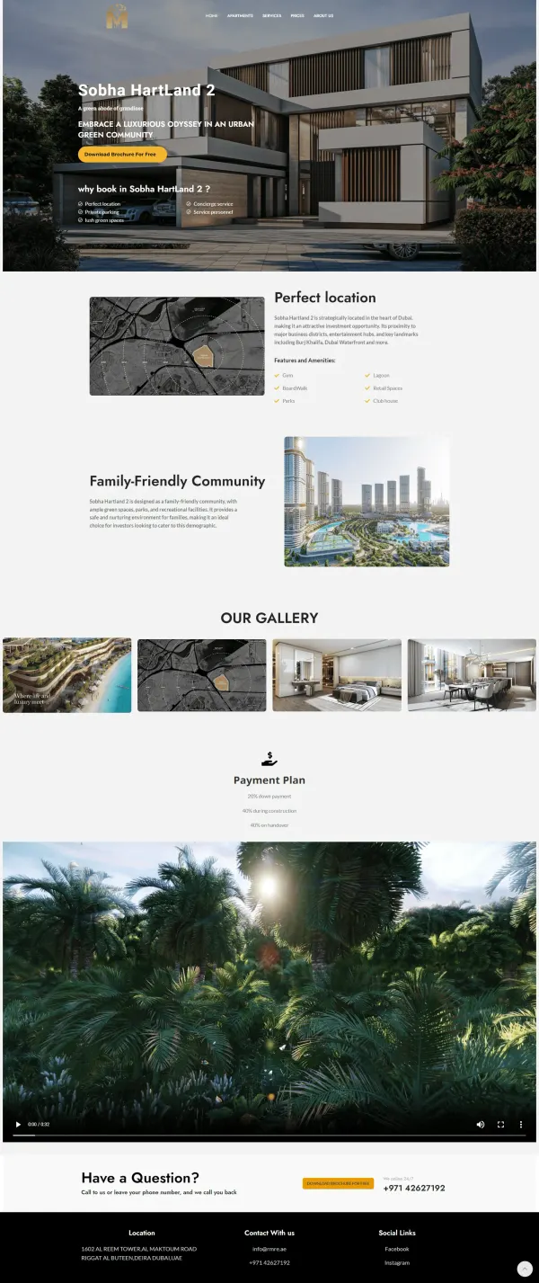 Hartland — Sito dedicato al marketing immobiliare