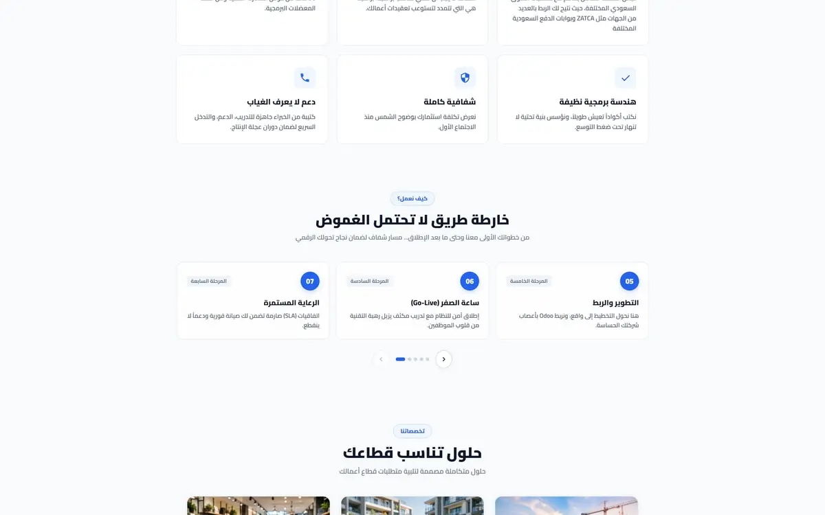 Expert Sintech — Website für einen offiziellen Odoo-Partner, Saudi-Arabien — gallery image 2