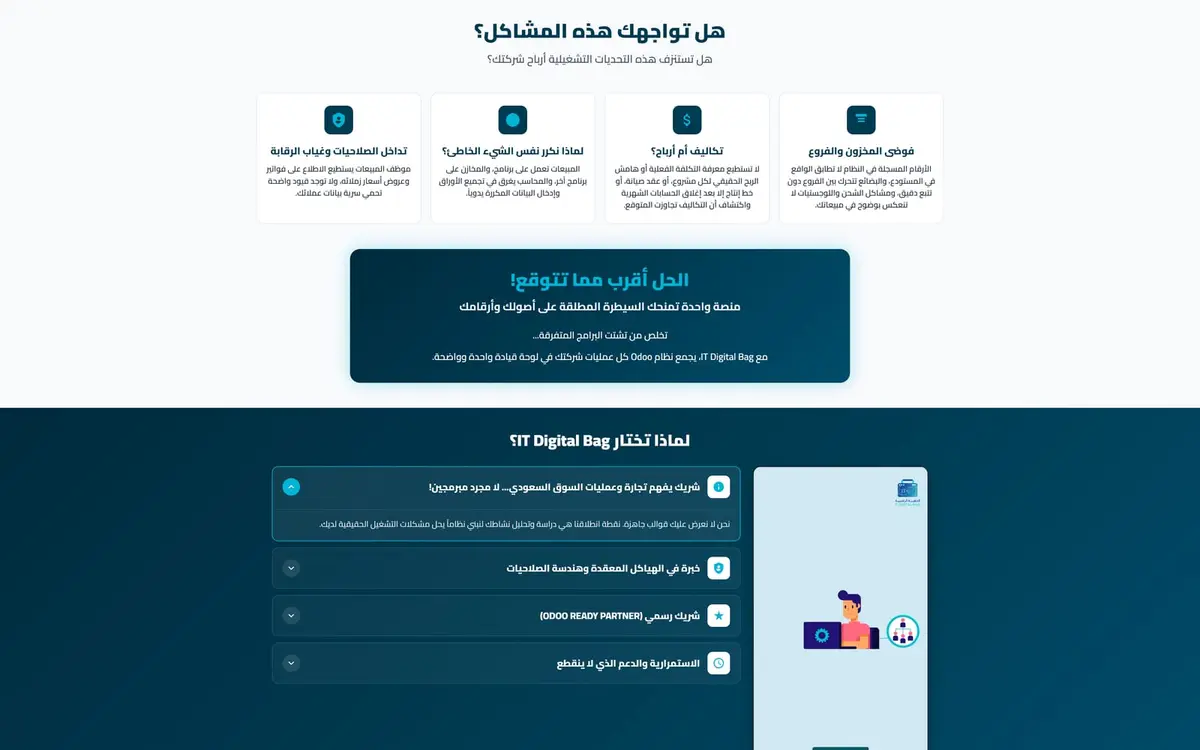 IT Digital Bag: موقع شريك Odoo Ready في السعودية — gallery image 1