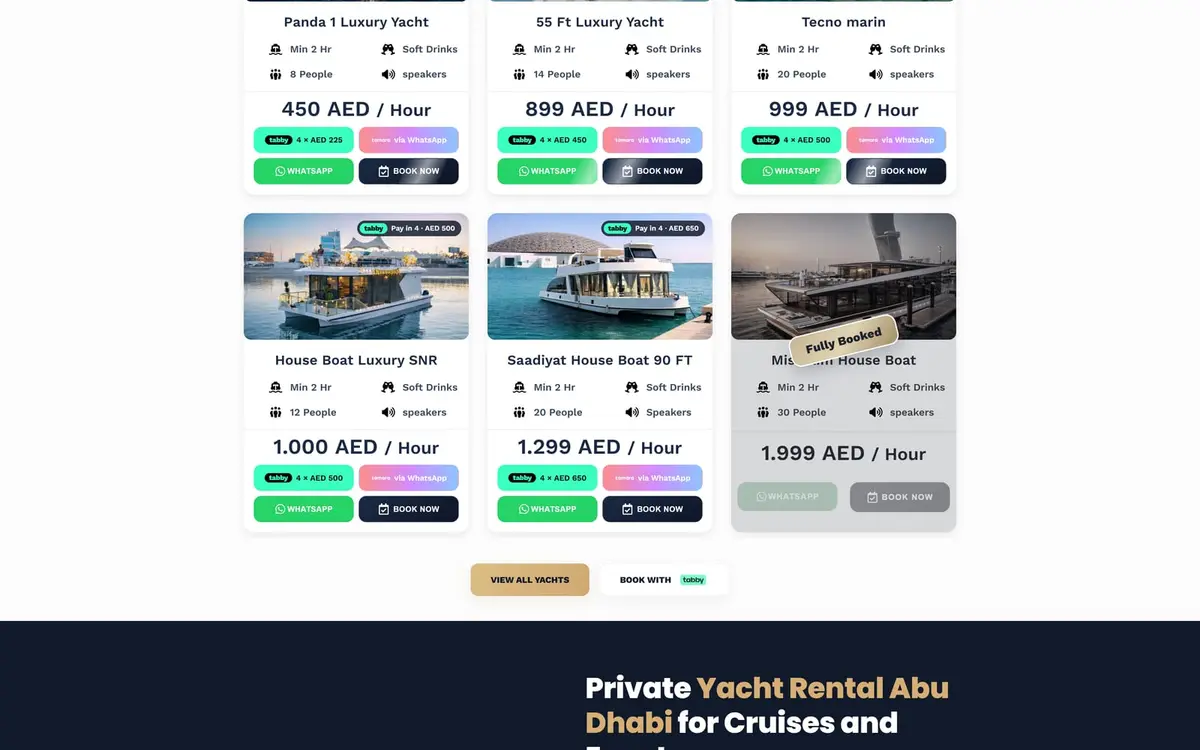 Rent Yachts Abu Dhabi: موقع تأجير اليخوت والتجارب البحرية — gallery image 1