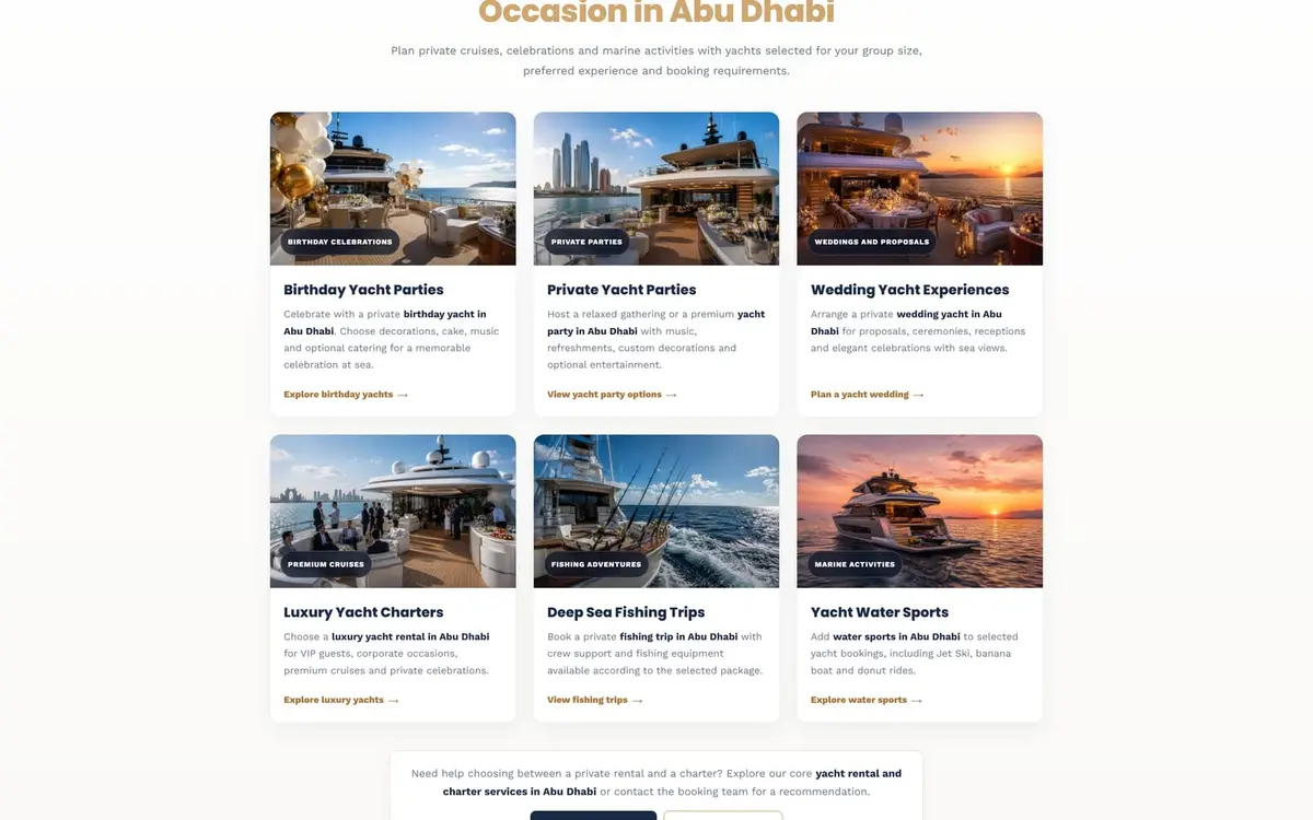 Rent Yachts Abu Dhabi: موقع تأجير اليخوت والتجارب البحرية — gallery image 3