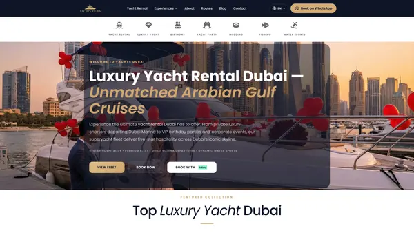 Yachts Dubai — Luxury Yacht Charter Portal