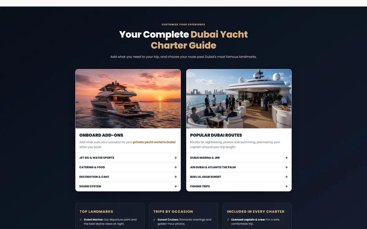 Yachts Dubai — Luxury Yacht Charter Portal — gallery image 4