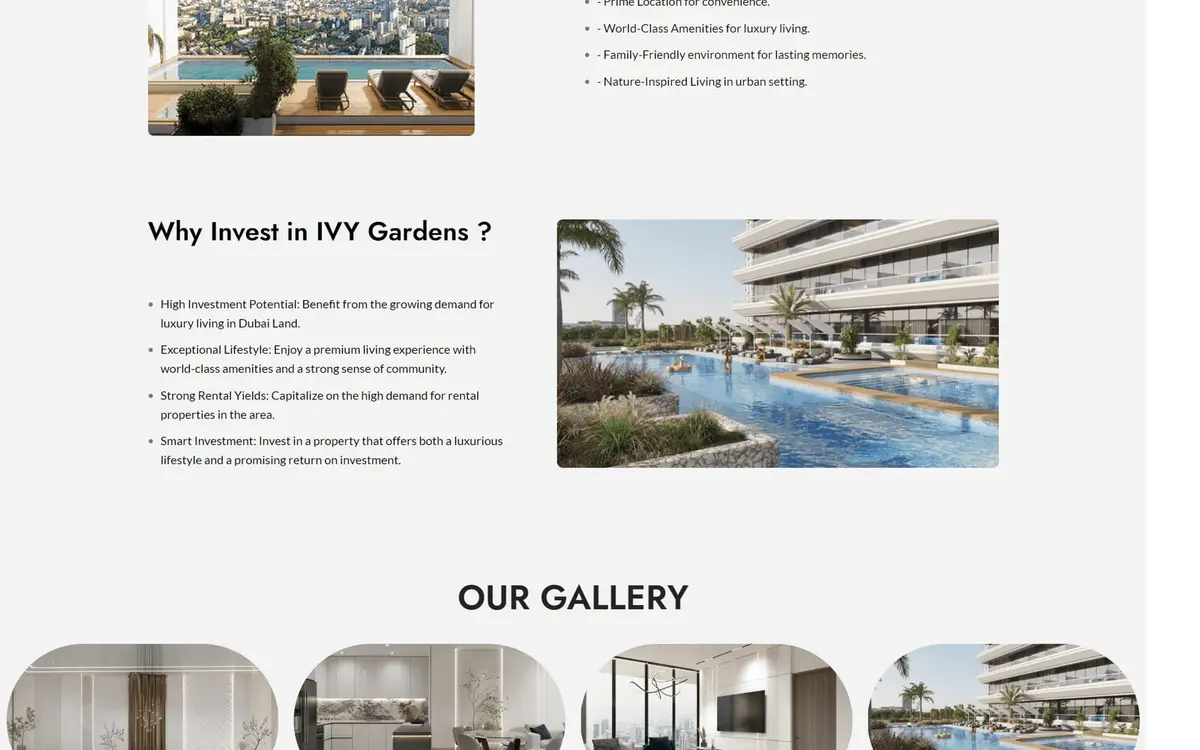 Ivy Gardens 2 by Samana — Dubai Off-Plan Property Landing Page — gallery image 1