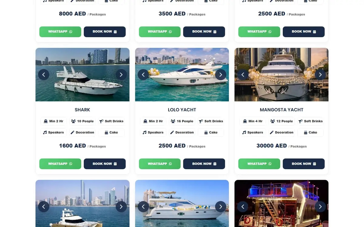 Yacht Birthday Abu Dhabi — Milestone Birthday Yacht Booking Website — gallery image 3