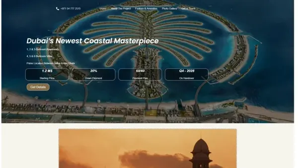 Al Ghantout — Off-Plan Waterfront Project Landing Page