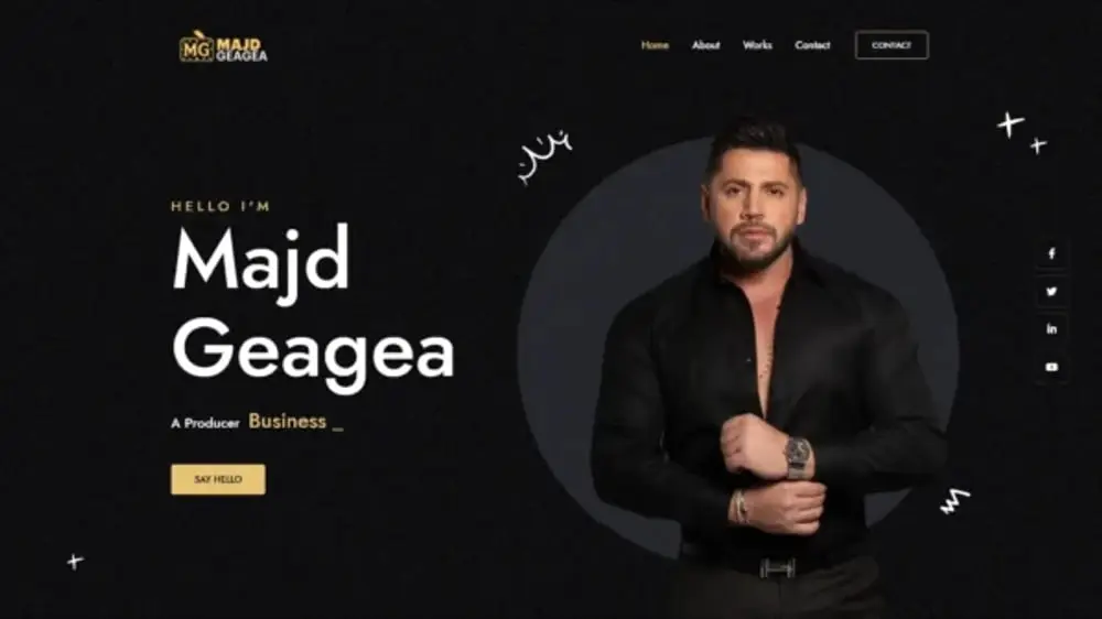 Majd Geagea — Personal Website for a Film Producer and Businessman