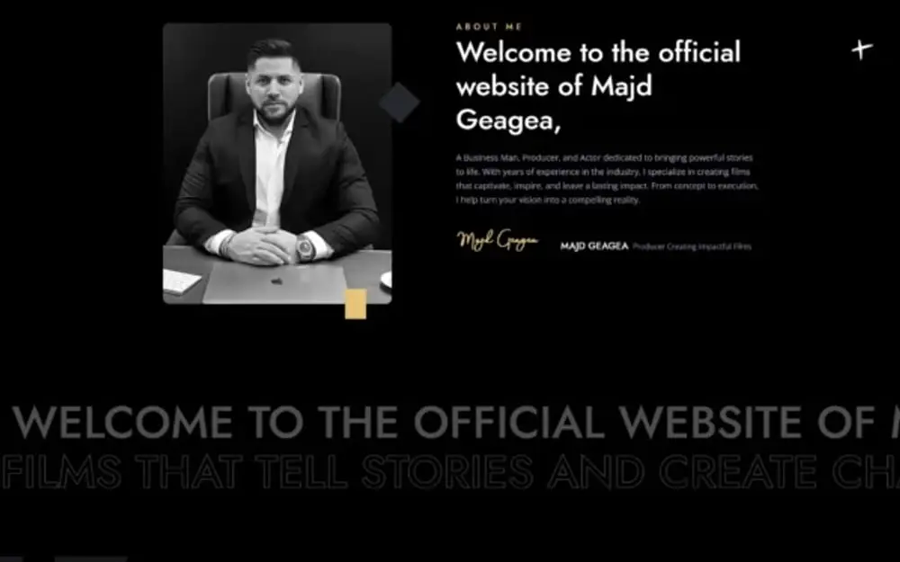 Majd Geagea — Personal Website for a Film Producer and Businessman — gallery image 1