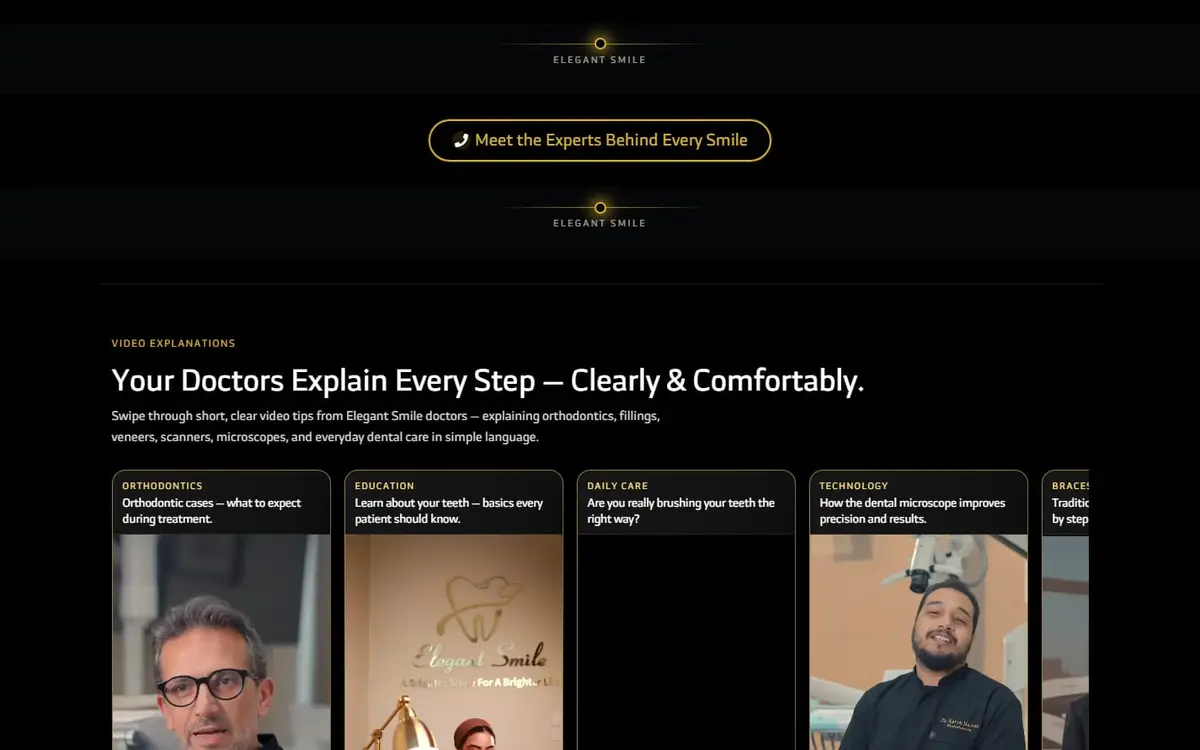 Elegant Smile Dental Clinic — Specialist Dental Website, Cairo — gallery image 2