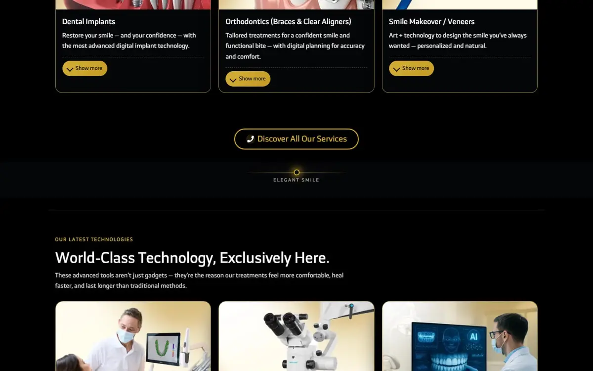 Elegant Smile Dental Clinic — Specialist Dental Website, Cairo — gallery image 3