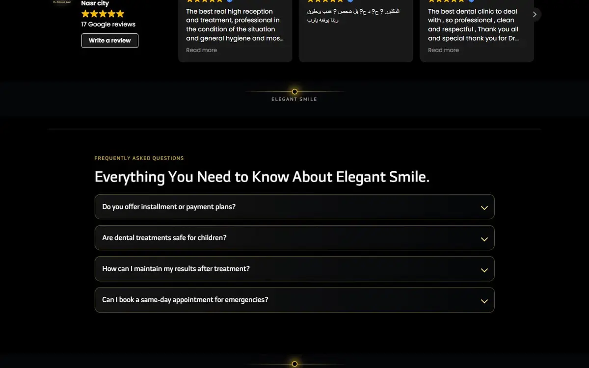 Elegant Smile Dental Clinic — Specialist Dental Website, Cairo — gallery image 5