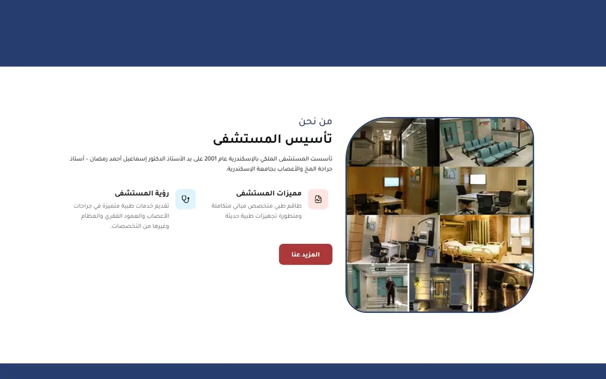 رويال هوسبيتال الإسكندرية: موقع مستشفى جراحة المخ والأعصاب والعمود الفقري — gallery image 1