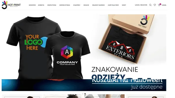 Hot Print — Custom T-shirt Printing E-commerce Store, Poland