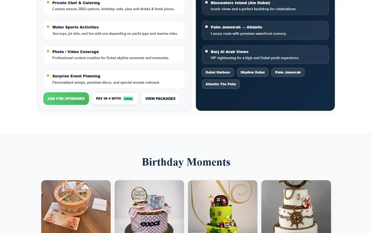 حفلة عيد ميلاد على متن يخت في دبي — gallery image 4