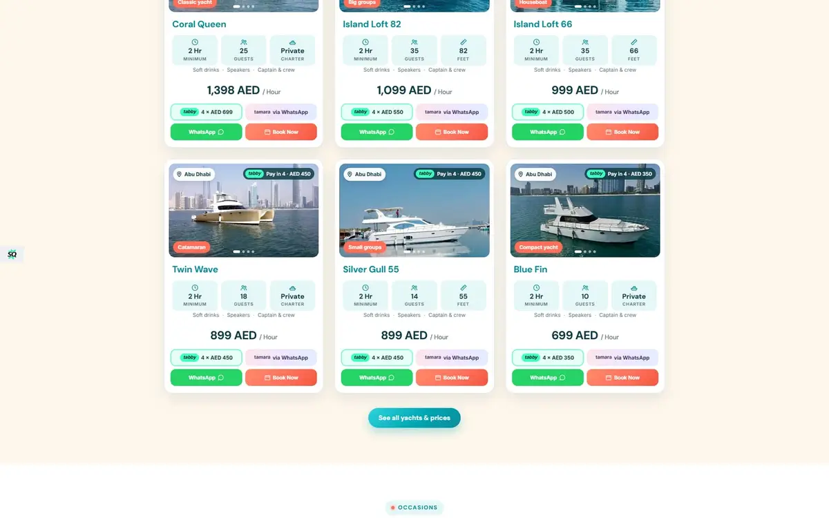 Yas Marina Yacht Rental — Private Yacht Booking Website, Yas Island — gallery image 2
