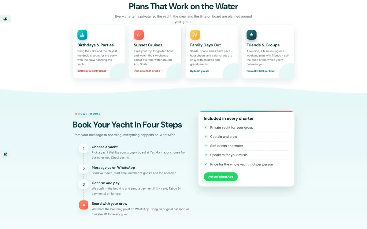 Yas Marina Yacht Rental — Private Yacht Booking Website, Yas Island — gallery image 3