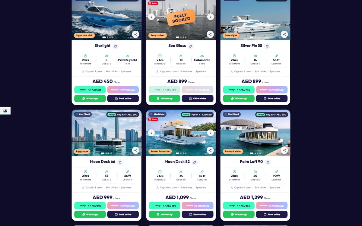 Blue Hour Yachts — Rent a Yacht Abu Dhabi with a Live Booking Builder — gallery image 2