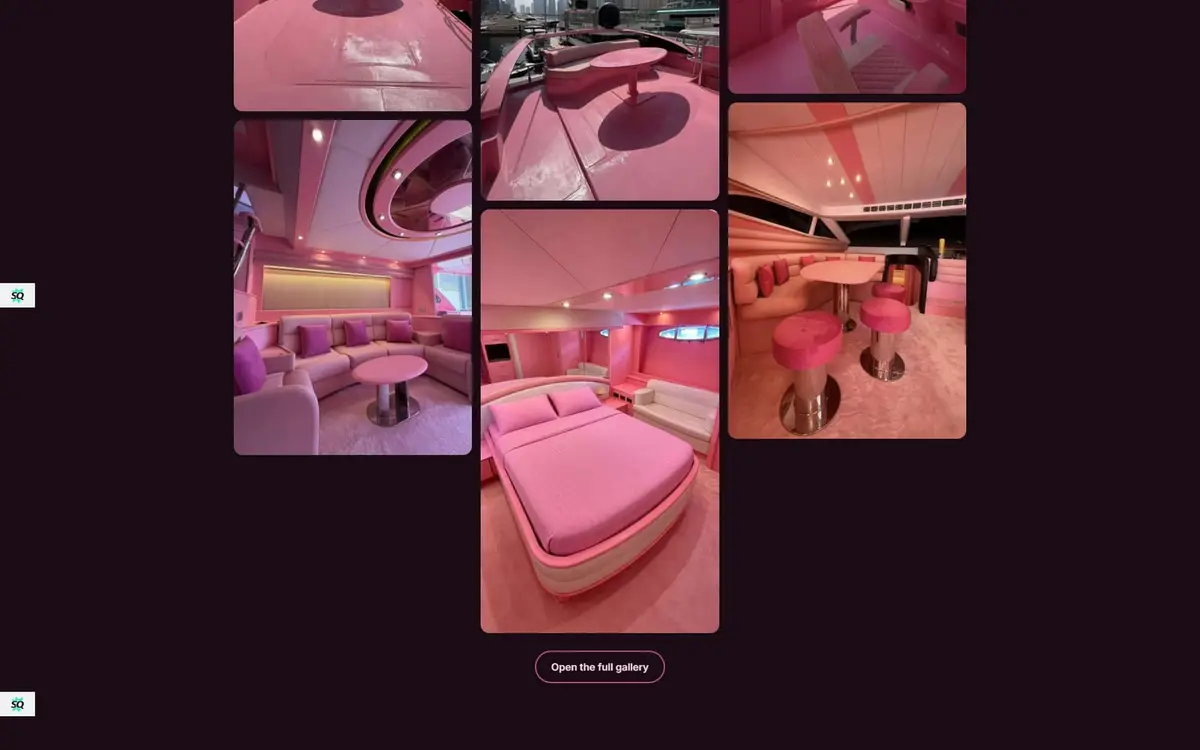 Pink Yacht Dubai — Single-Yacht Charter Website with Price Calculator — gallery image 3