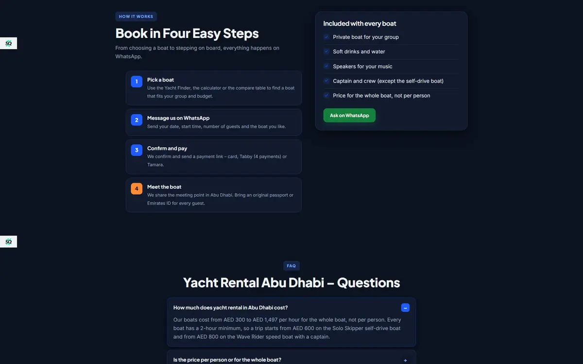 Yachts Abu Dhabi — Yacht Rental Website with Instant Boat Finder — gallery image 5