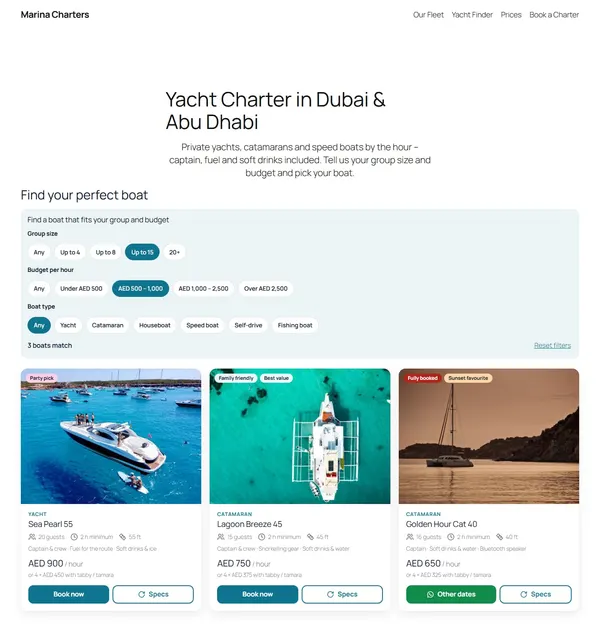 Zi Yacht Booking – Yacht & Boat Charter Booking for WordPress