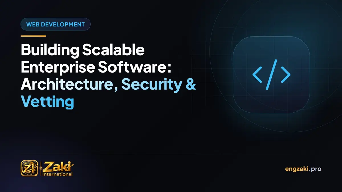 Building Scalable Enterprise Software: Architecture, Security & Vetting