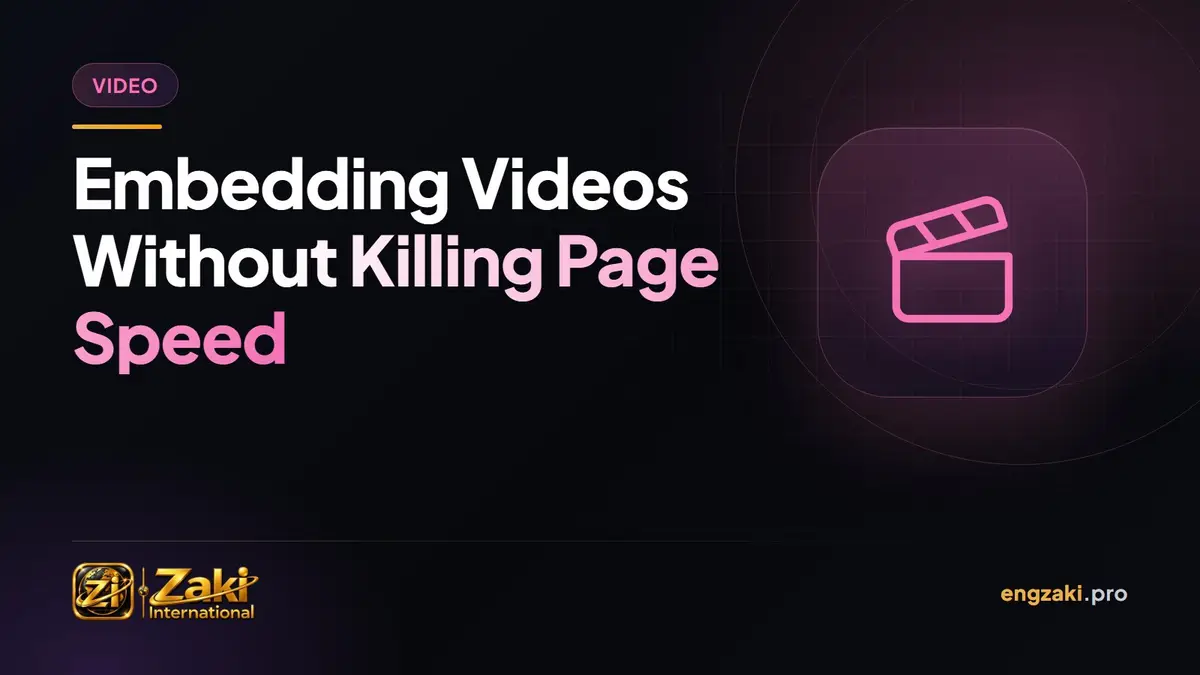 Embedding Videos Without Killing Page Speed
