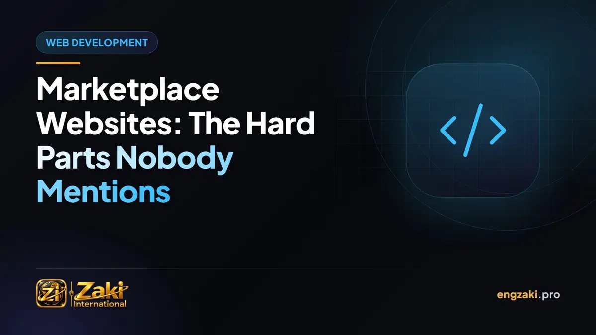 Marketplace Websites: The Hard Parts Nobody Mentions