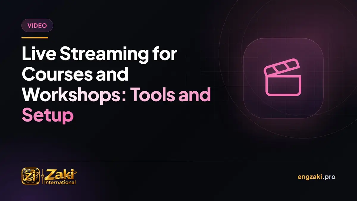 Live Streaming for Courses and Workshops: Tools and Setup