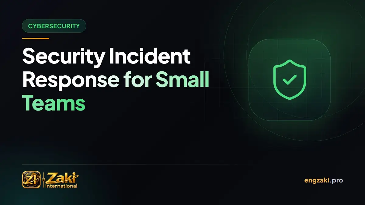 Security Incident Response for Small Teams