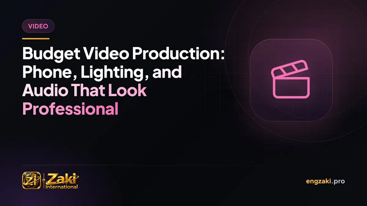 Budget Video Production: Phone, Lighting, and Audio That Look Professional